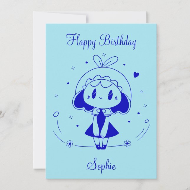 Personalized Happy Birthday  Invitation (Front)