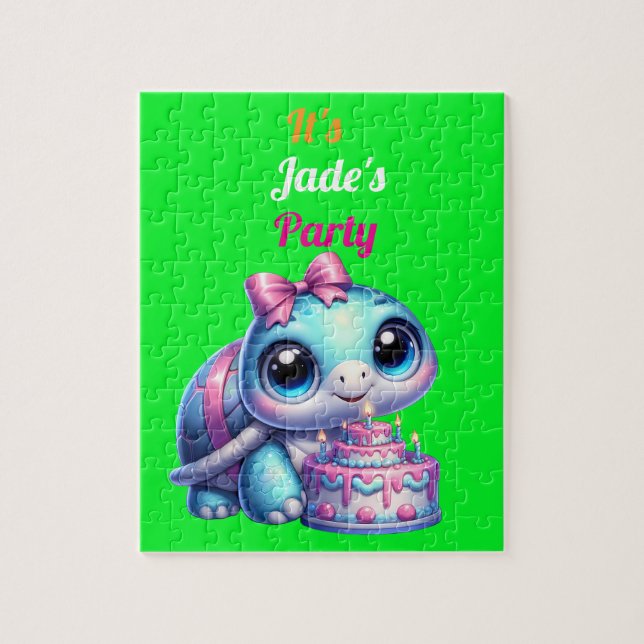 Personalized Happy Birthday Jigsaw Puzzle (Vertical)