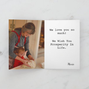 Personalized Happy Birthday Mom  Card
