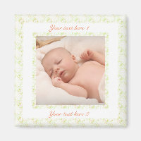 Personalized Happy Birthday Mom Green Photo Gift