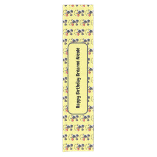 Personalized Happy Birthday Panda Table Runner