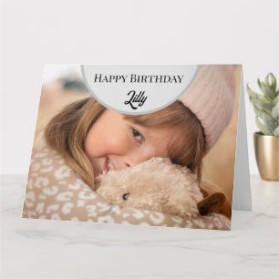 Personalized Happy birthday photo card