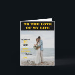Personalized Happy Birthday Photo Love wife Card<br><div class="desc">Personalized Happy Birthday Photo Love wife</div>
