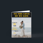 Personalized Happy Birthday Photo Love wife Card<br><div class="desc">Personalized Happy Birthday Photo Love wife</div>