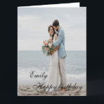 Personalized Happy Birthday Photo wife Card<br><div class="desc">Personalized Happy Birthday Photo Colourful</div>