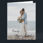 Personalized Happy Birthday Photo wife Card<br><div class="desc">Personalized Happy Birthday Photo Colourful</div>