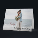 Personalized Happy Birthday Photo wife Card<br><div class="desc">Personalized Happy Birthday Photo Colourful</div>