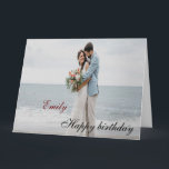 Personalized Happy Birthday Photo wife Card<br><div class="desc">Personalized Happy Birthday Photo Colourful</div>
