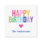 Personalized Happy Birthday Rainbow Enclosure Card