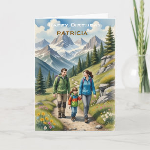Personalized Happy Birthday  Rock Climber Adventur Card