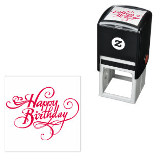 Personalized Happy Birthday Self-Inking Stamp