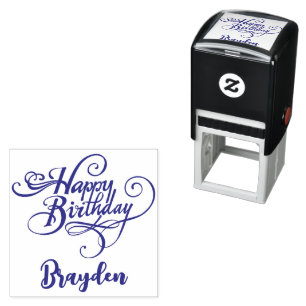 Personalized Happy Birthday Self-Inking Stamp