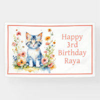 Personalized Happy Birthday Sweet Kitten