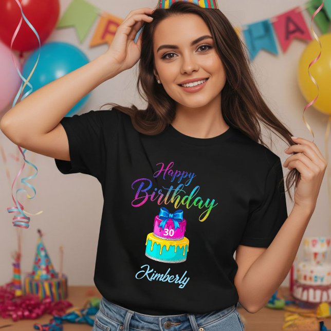 Personalized Happy Birthday T-Shirt  (Creator Uploaded)