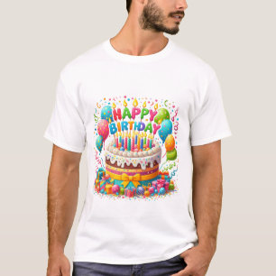 Personalized Happy Birthday T-Shirts from Zazzle