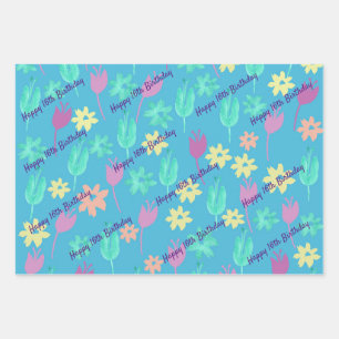 Personalized Happy Birthday Wrapping Paper