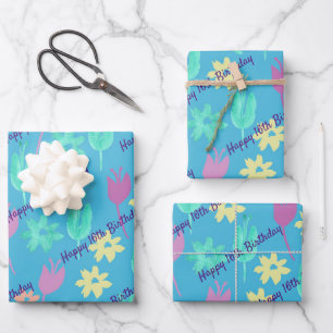 Personalized Happy Birthday Wrapping Paper