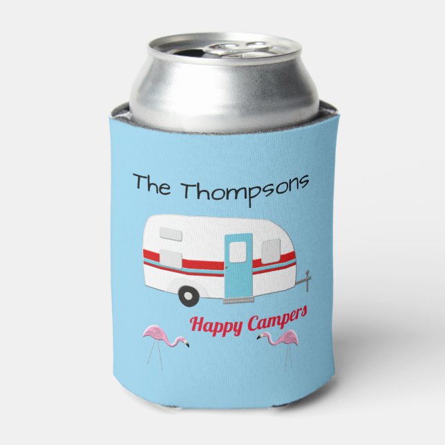 Personalized Happy Campers Can Cooler (Can Front)