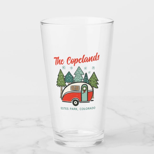 Personalized Happy Campers Glass (Front)