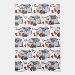 Personalized "Happy Campers" Kitchen Towel