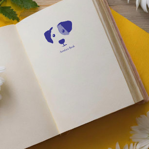 Personalized Happy Dog This Book Belongs To Self-inking Stamp