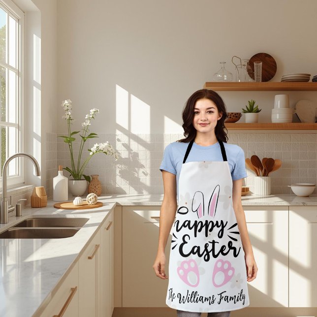 Personalized Happy Easter All-Over Print Apron (Creator Uploaded)