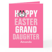 Personalized Happy Easter Bunny Granddaughter