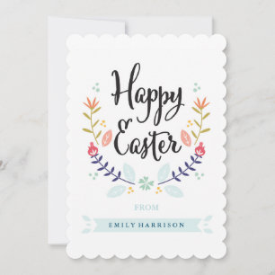 Personalized Happy Easter Card