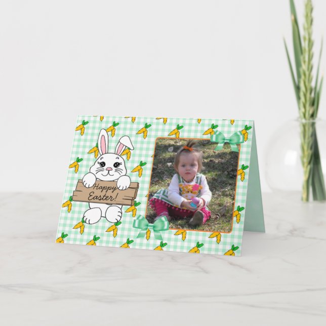 Personalized Happy Easter Family Photo Card (Front)