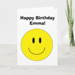 Personalized "Happy Face" Greeting Card