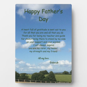 Personalized Happy Father’s Day Plaque