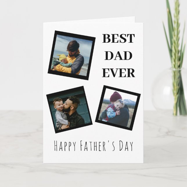 Personalized Happy Father's Day Card with Photo (Front)