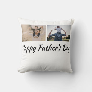 personalized happy Father's Day design Two-Tone Co Throw Pillow