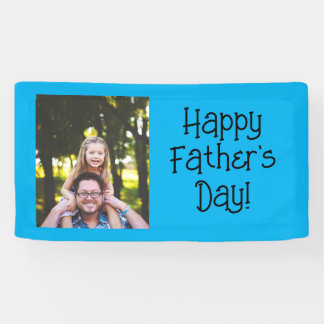 Personalized Happy Father's Day Photo Banner
