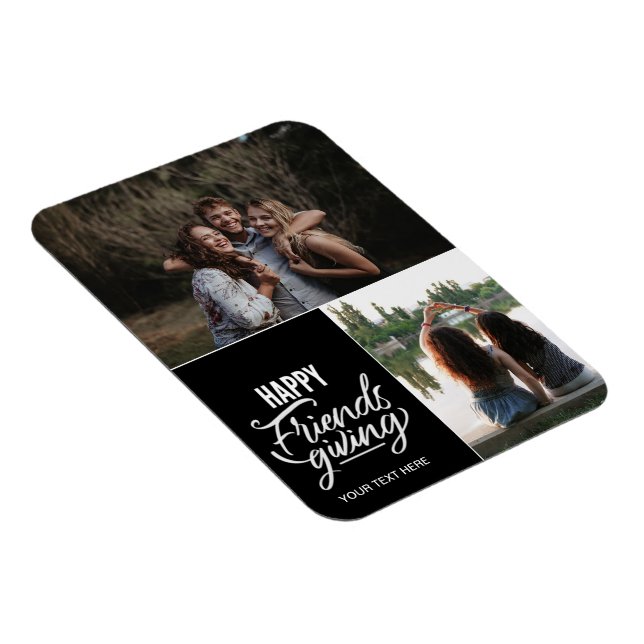 Personalized Happy Friendsgiving Photo Magnet (Right Side)
