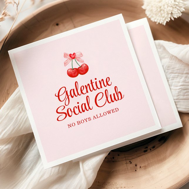 Personalized Happy Galentine's Day Party Napkin (Creator Uploaded)