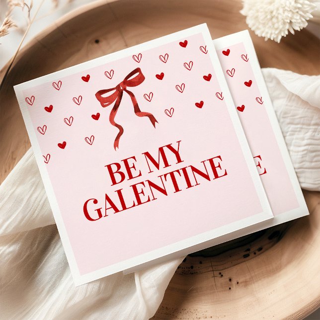 Personalized Happy Galentine's Day Party Napkin (Creator Uploaded)