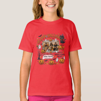 Personalized Happy Halloween Family Shirt with Pho