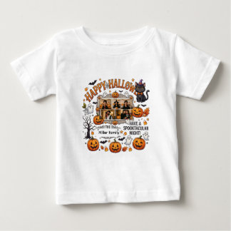 Personalized Happy Halloween Family Shirt with Pho