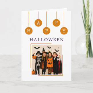 Personalized Happy Halloween Folded Greeting Card