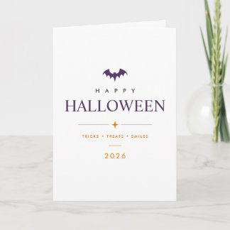 Personalized Happy Halloween Folded Greeting Card
