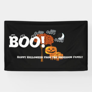 Personalized Happy Halloween From Your Family Banner