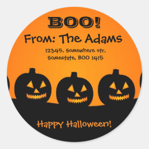 Personalized/Happy Halloween/Pumpkins Adress Label