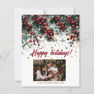 Personalized Happy Holidays Card Design