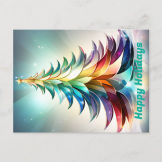 Personalized Happy Holidays Postcard. Christmas Postcard