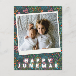 Personalized Happy Junemas Photo Postcard