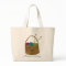 Personalized Happy Knitter's Basket Bag