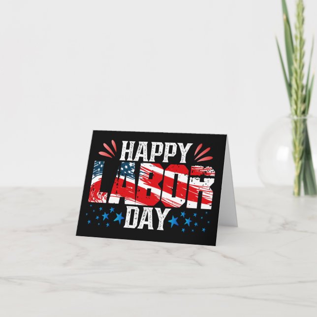 Personalized Happy Labour Day Card (Front)