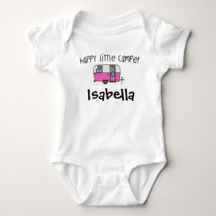 Personalized Happy Little Camper Baby Bodysuit