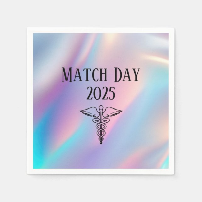 Personalized Happy Match Day 2025 Residency Doctor Napkin (Front)